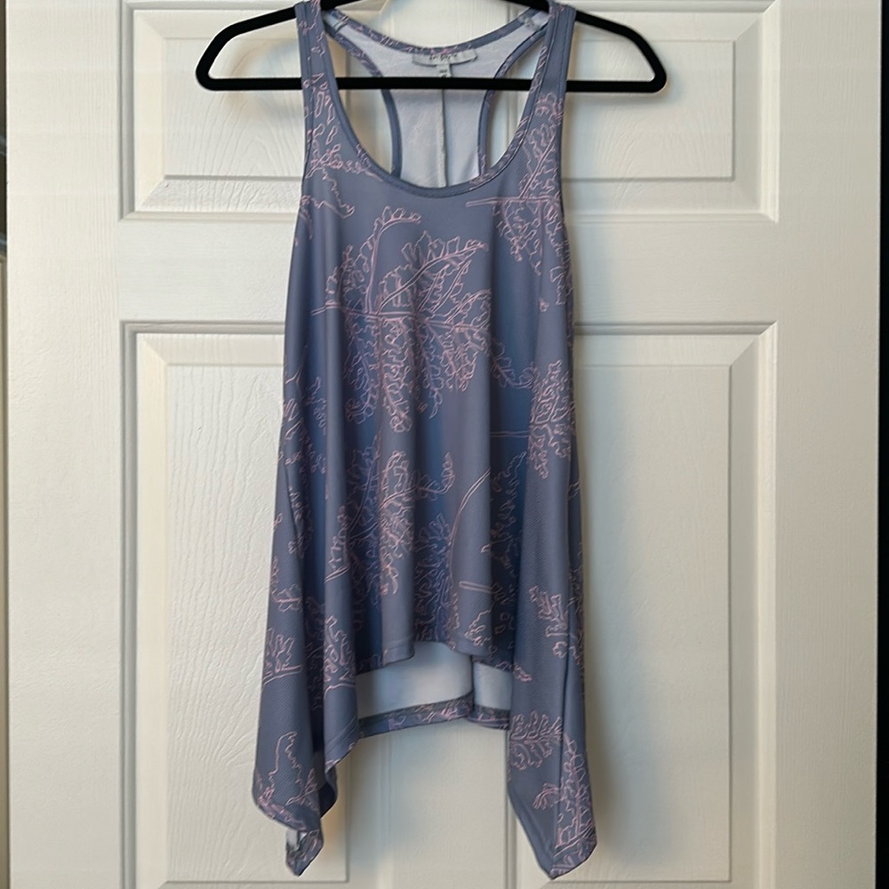 Ari South XS Women’s Top Lama Tank Hawaiian Print